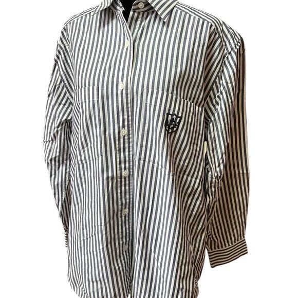 Talbots Tops - Talbots cotton striped shirt, long sleeves, button down, women's size M